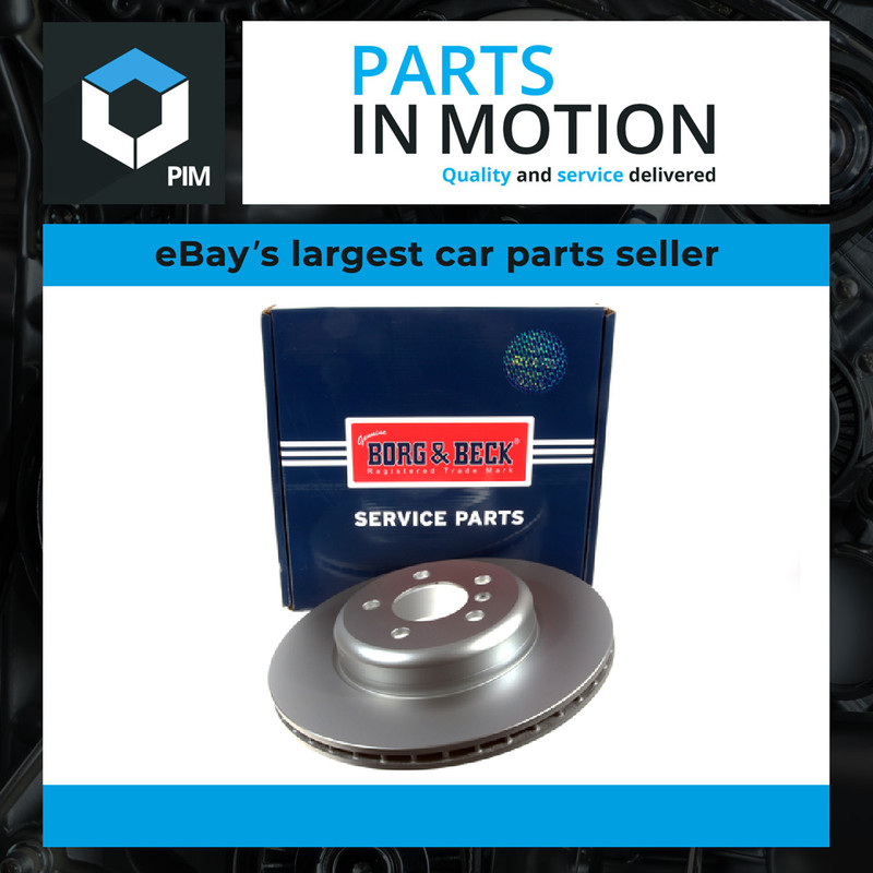 2x Brake Discs Pair Vented fits BMW 640D 3.0D Rear 11 to 18 N57D30B 345mm Set