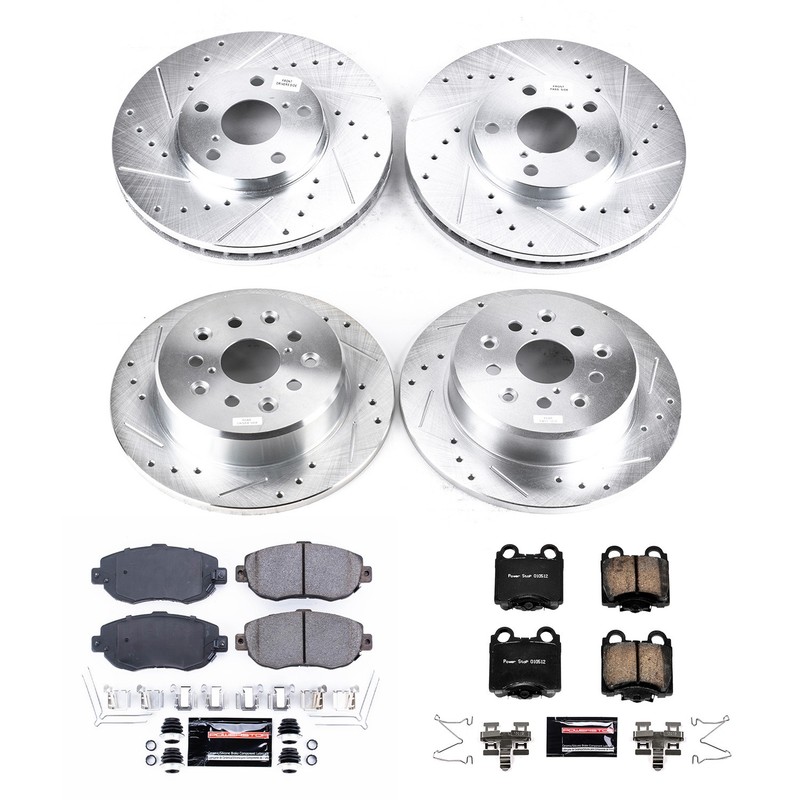 Power Stop for 98-05 Lexus GS300 Front & Rear Z23 Evolution Sport Brake Kit