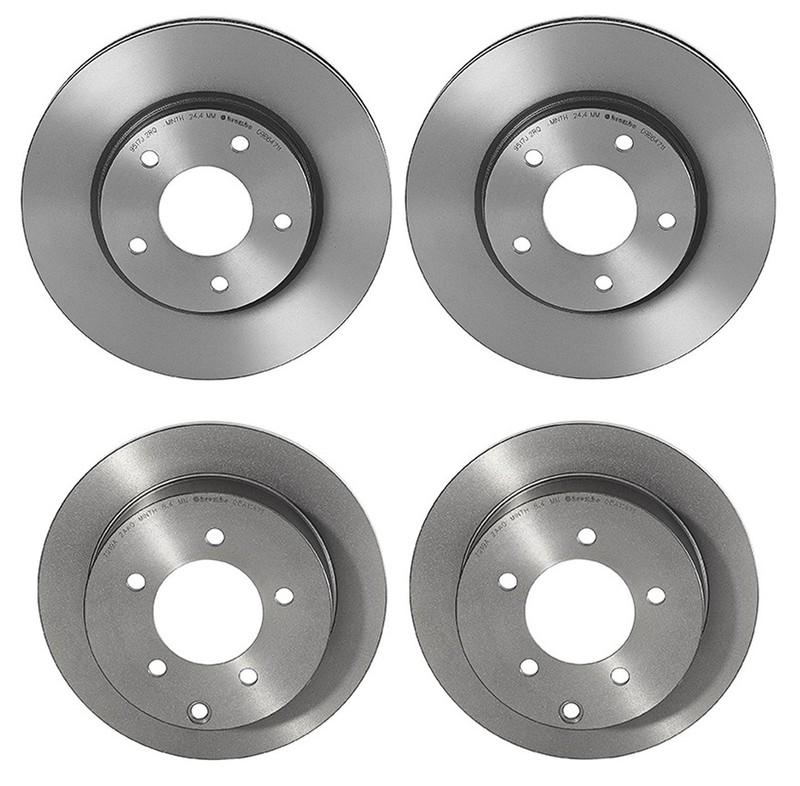Brembo Front 276mm & Rear 262mm Coat Brake Disc Rotors Kit for Mitsubishi Lancer