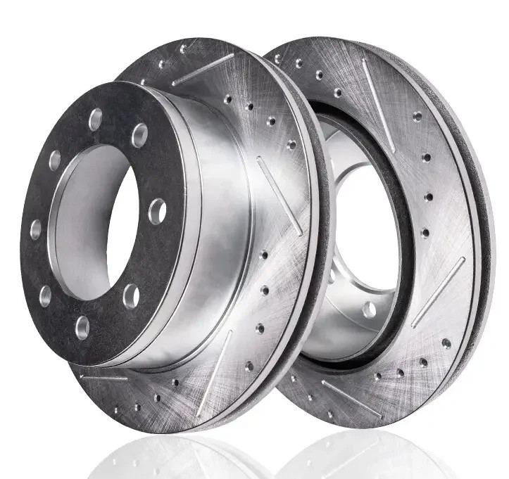 Front Rear Drilled Disc Rotors Brake Pads Silverado Sierra Suburban 2500 3500 HD