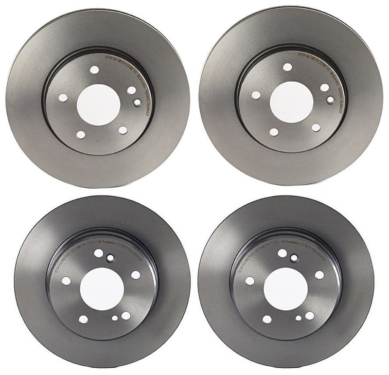 Brembo Front and Rear Coated Brake Disc Rotors Kit For Mercedes W202 W210 R170