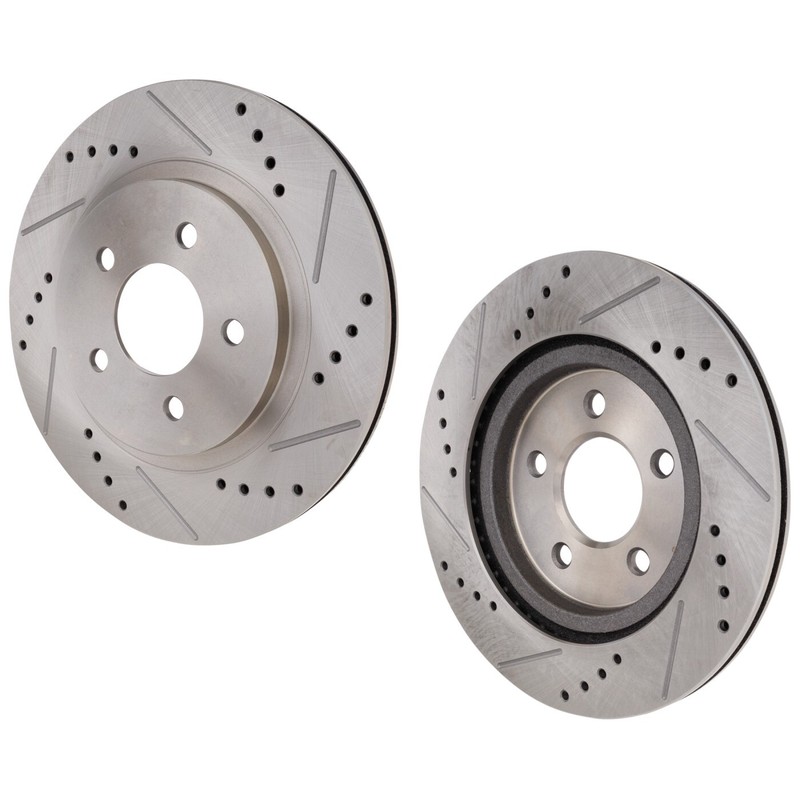 Rear Brake Disc Rotors For Ford Mustang 2005 2006 2007 2008 2009 2010 2011-2014