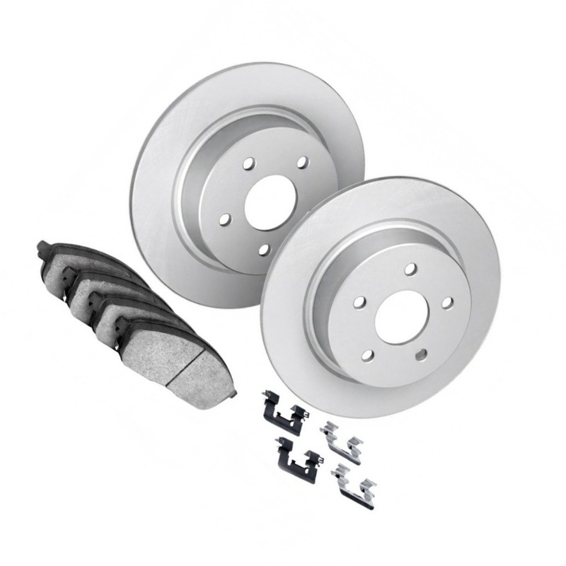 For Audi Q3 2019-2025 Brake Set Rear | Cast Iron | Ceramic Pads | Plain Style gallery