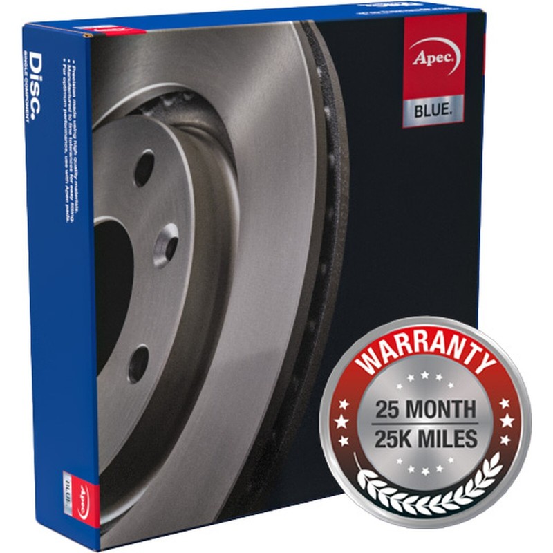 Apec Blue Brake Disc Front SDK6633 Fits Nissan Cube and Tiida - OE Spec. & Spec gallery