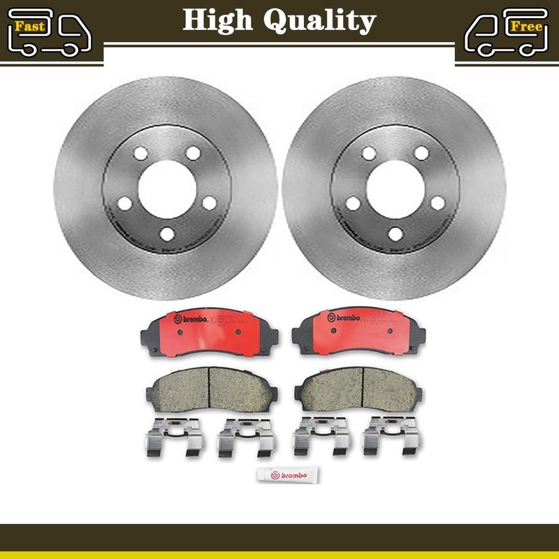 Front Disc Brake Pads Disc Rotors Fits Ford Explorer Sport 4.0L
