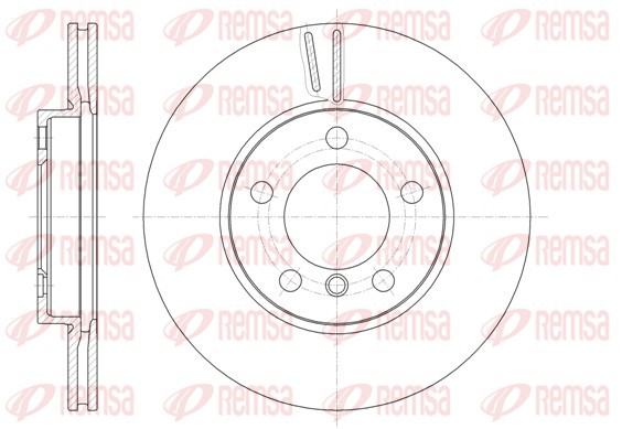 REMSA 61439.10 Brake Disc for MINI