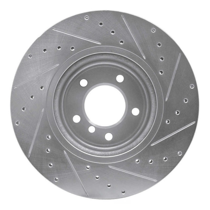 Disc Brake Rotor-Brake Rotor - Drilled and Slotted - Silver DFC 631-31085L gallery