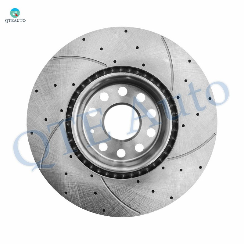 Front 312mm Drilled Slotted Brake Disc Rotors For 2015-2018 Audi Q3 Quattro gallery