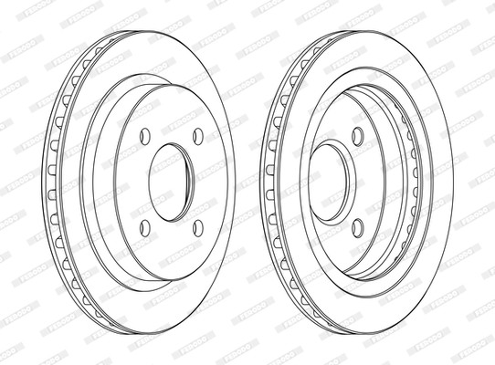 Ferodo DDF479C Brake Disc for AC,FORD gallery