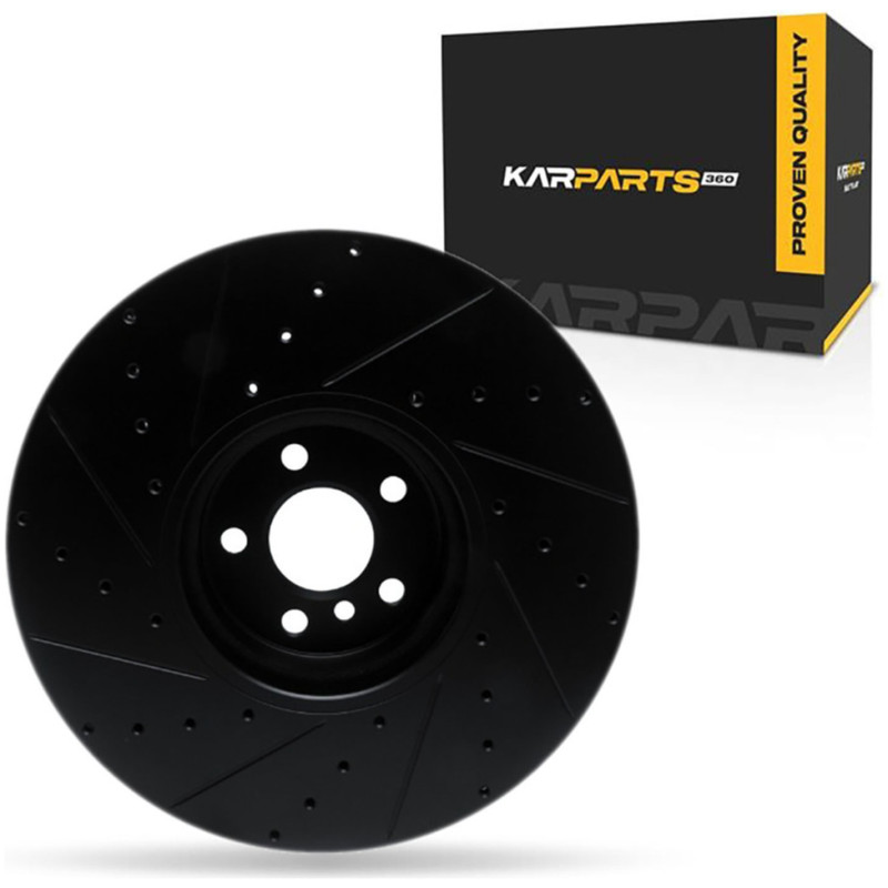 For BMW i4 2025 Disc Brake Rotor | Black | 34.4 mm. / 1.35 in. Discard Thickness