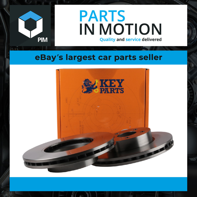 2x Brake Discs Pair Vented fits MERCEDES C250 1.8 Front 2009 on M271.860 295mm