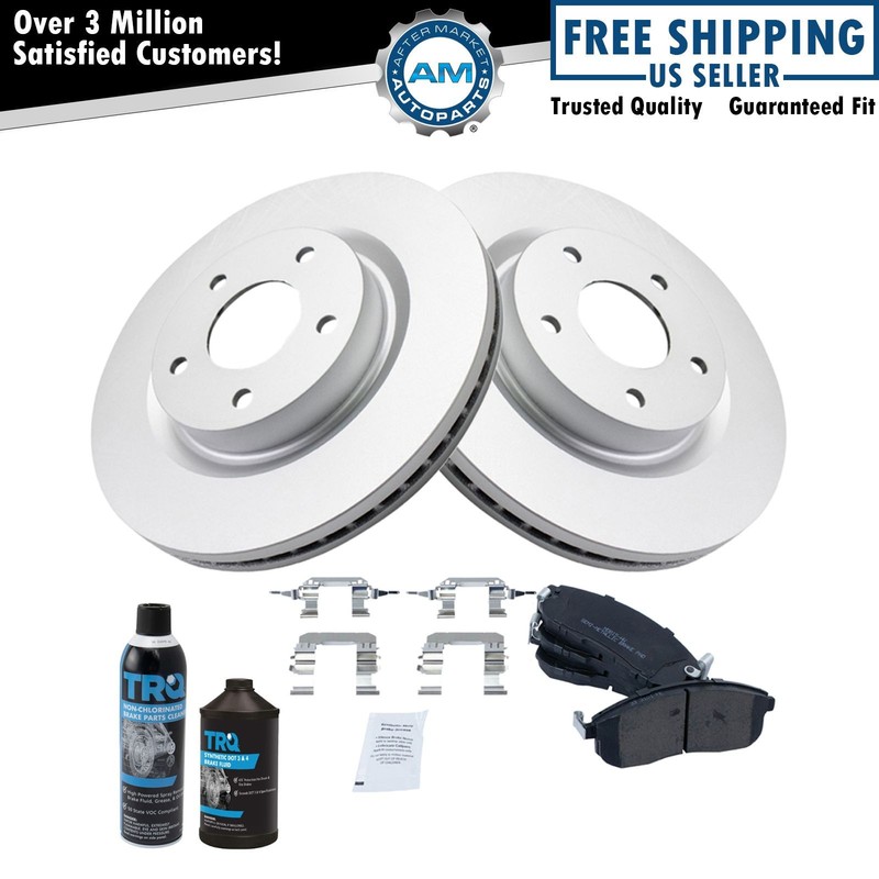 Brake Pad Posi Metallic & G-Coated Brake Rotor Front Kit w/Chemicals