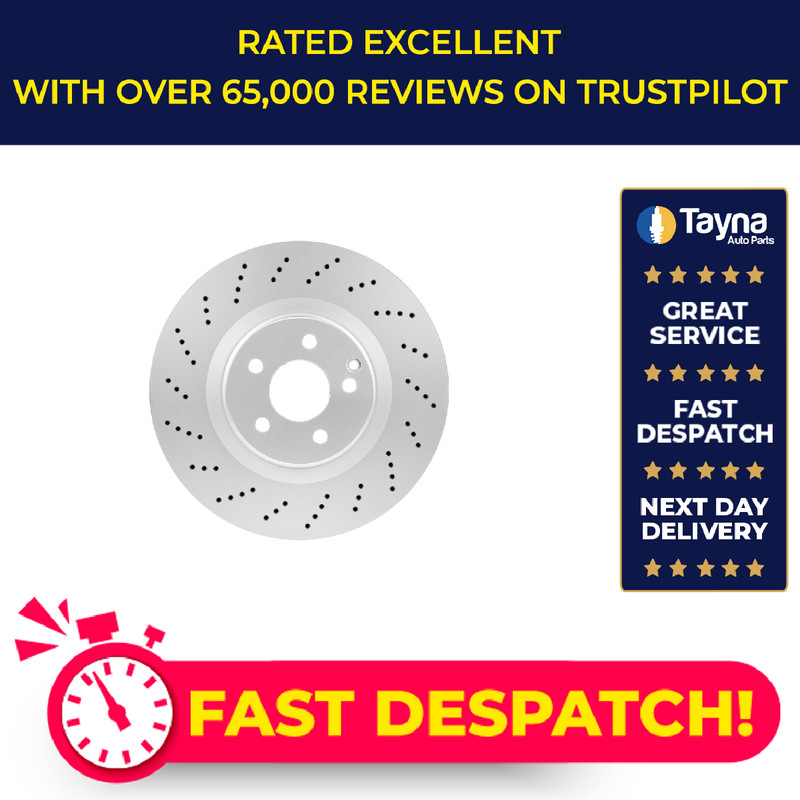 Brake Disc Single Vented fits MERCEDES E350 S212, W212 3.0D Front 11 to 16 344mm