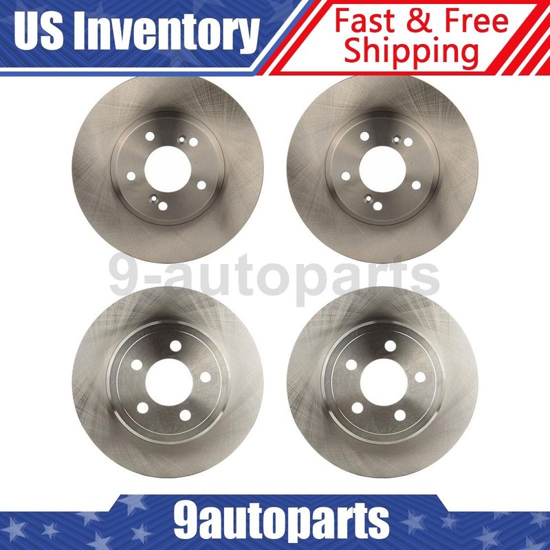 Front Rear 4pcs Disc Brake Rotors for 2002 2003 2004 Acura RL