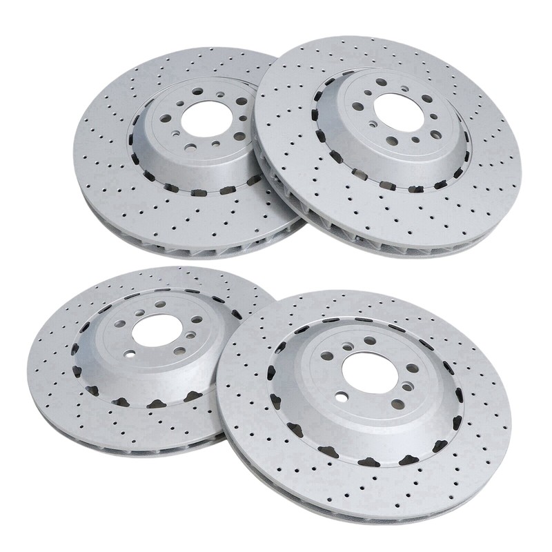 4X Front & Rear Vented & Drilled Brake Disc Rotors For BMW M5 M6 F06 F10 F12 F13 gallery
