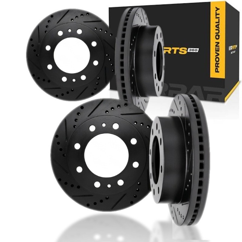 For Dodge Ram 3500/2500/4000 2009 2010 Rotor Set Front and Rear | Vented Rotor