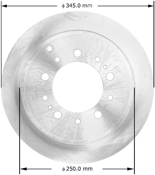 Bendix Friction Rear Disc Brake Rotor for Sequoia, LX570+More (PRT5719)