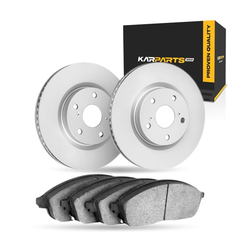 For Volvo V60/S60 2015-2018 Brake Rotor Set Front | Cast Iron Vented Plain Rotor