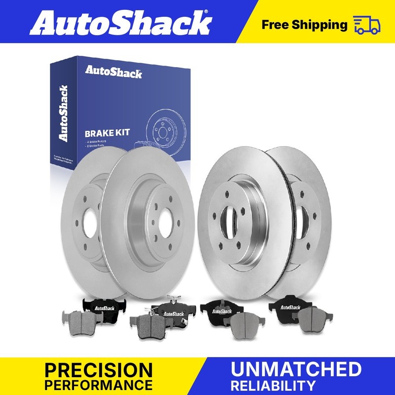 Front Rear Brake Rotors Ceramic Pads for Ford, Escape 2017-2019