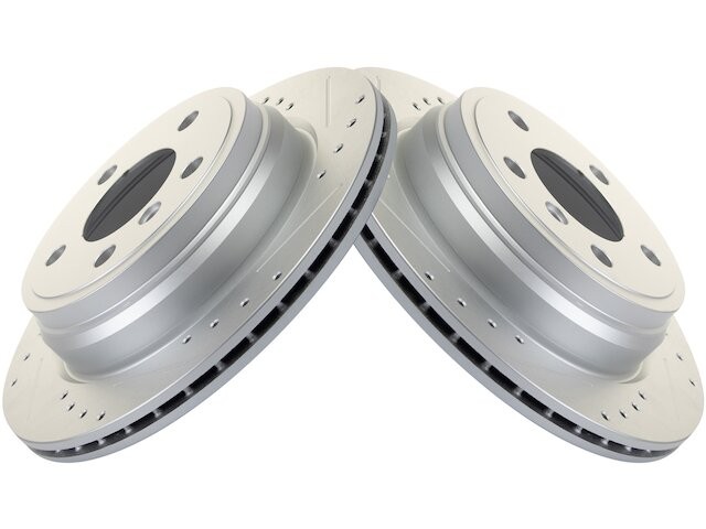 TRQ 15KG28T Rear Brake Rotor Set Fits 2014-2016 BMW 328i GT xDrive