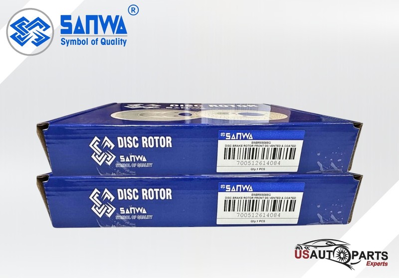 FRONT AND REAR BRAKE ROTOR SET GEOMET COATED FOR BUICK LACROSSE GRAND PRIX 04-09 gallery