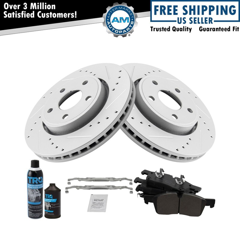 Front Ceramic Brake Pad & Performance Rotor Kit for Durango Grand Cherokee