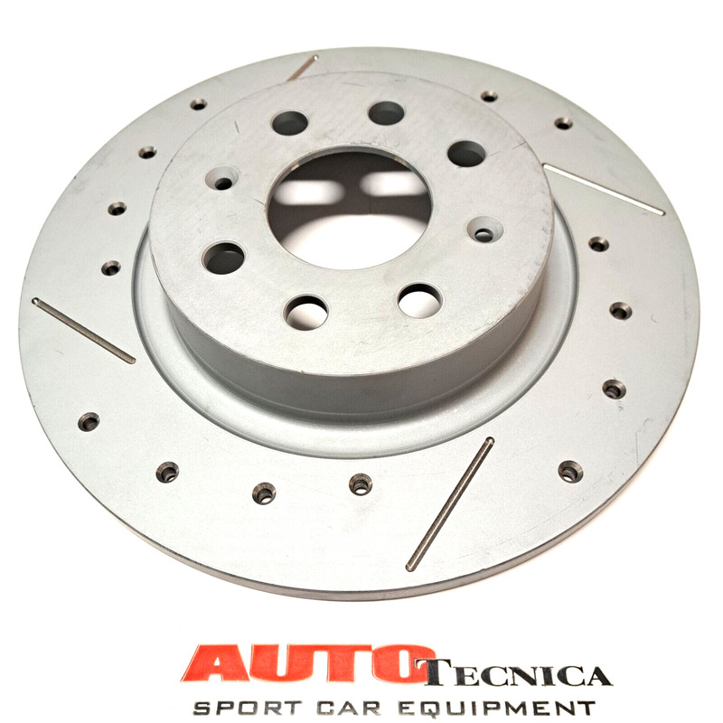 BRAKE DISCS PERFORATED AND MOUSTACHED REAR GRANDE PUNTO ABARTH SS OPEL CORSA NEW gallery