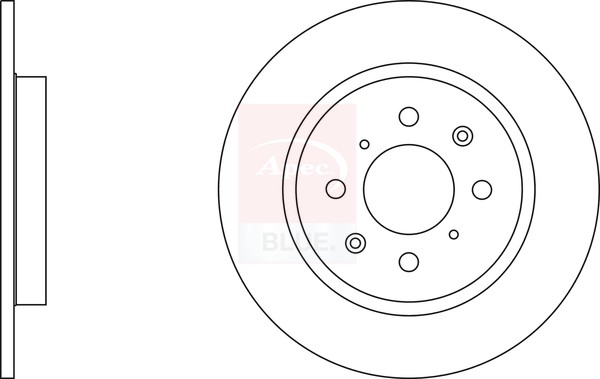 2x Brake Discs Pair Solid fits HONDA INSIGHT ZE, ZE2 1.3 Rear 2009 on LDA3 260mm gallery