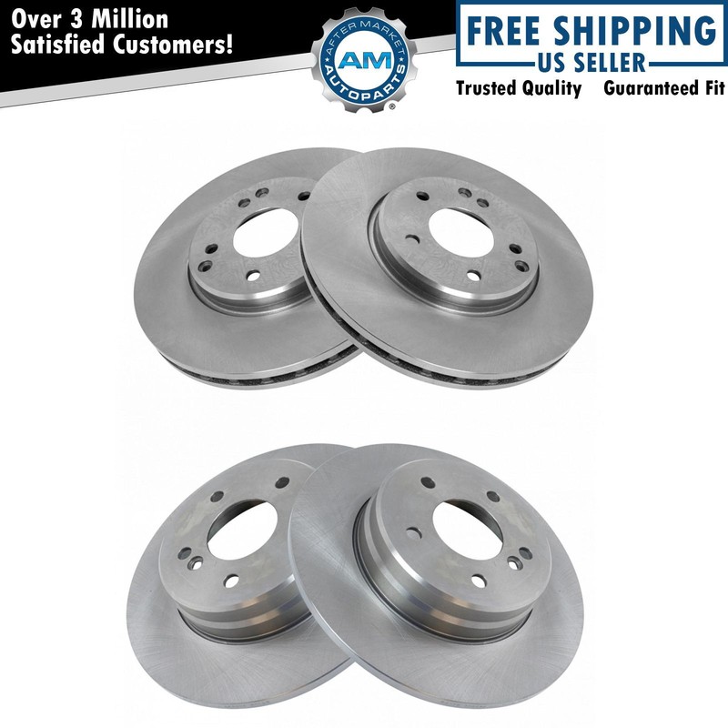 Front & Rear Replacement Brake Rotor Kit for Mercedes Benz