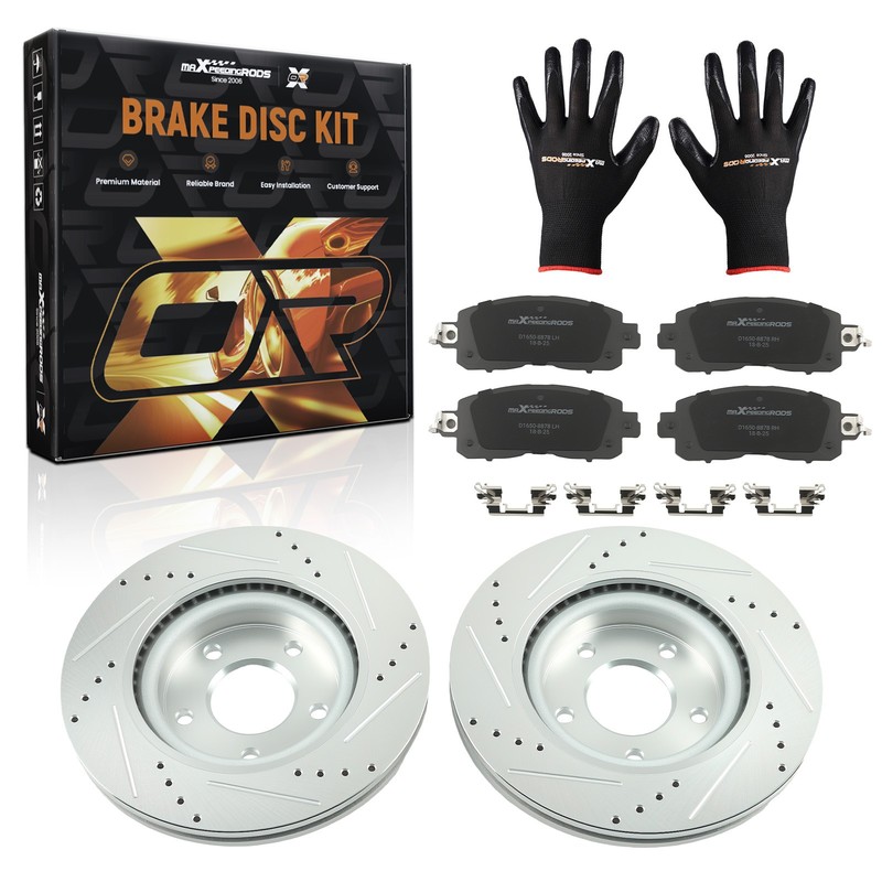 Front Drilled&Slotted Brake Rotors+Ceramic Brake Pads for Nissan Altima 2013-23