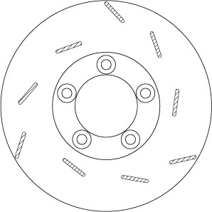 TRW DF6321S Brake Disc for Porsche gallery