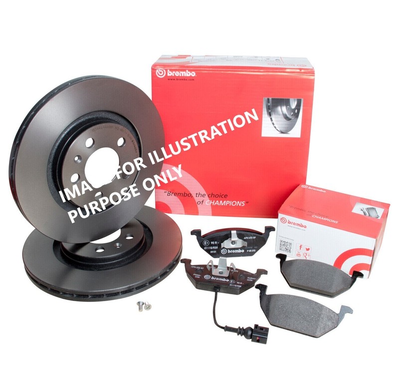 FOR CITROEN DS3 1.6 THP 165 A55 BREMBO FRONT BRAKE DISCS 266MM & BRAKE PADS SET