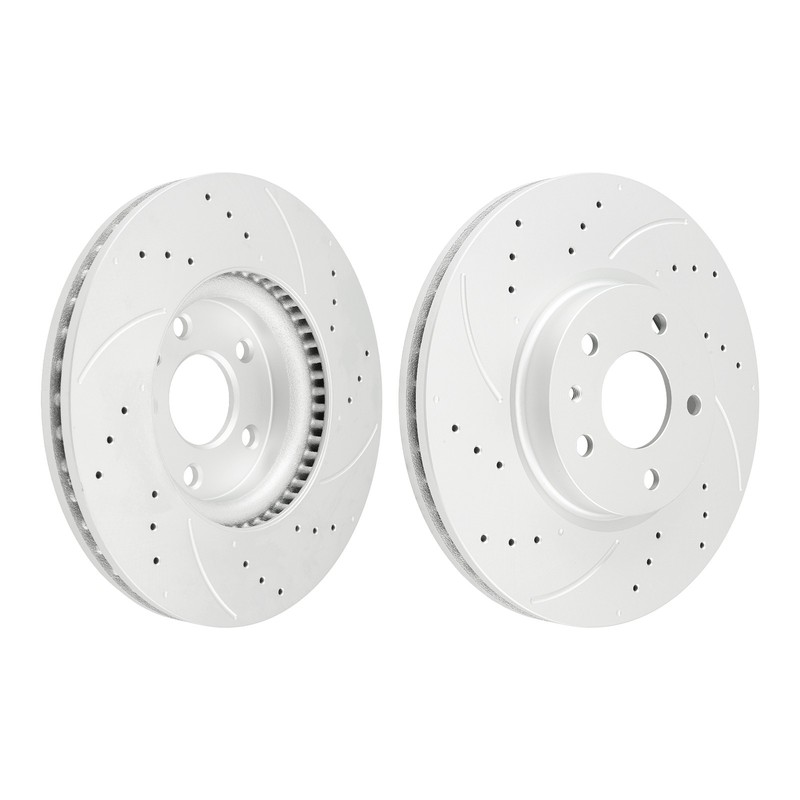 2PC Front Drilled & Slotted Brake Rotors For 2017-2018 Ford Fusion L4 2L 54196 gallery