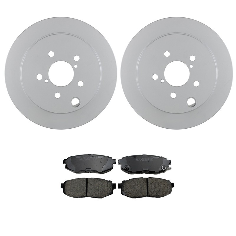 Bosch QuietCast Rear Rotors Akebono ProACT Ceramic Brake Pad Kit For Forester