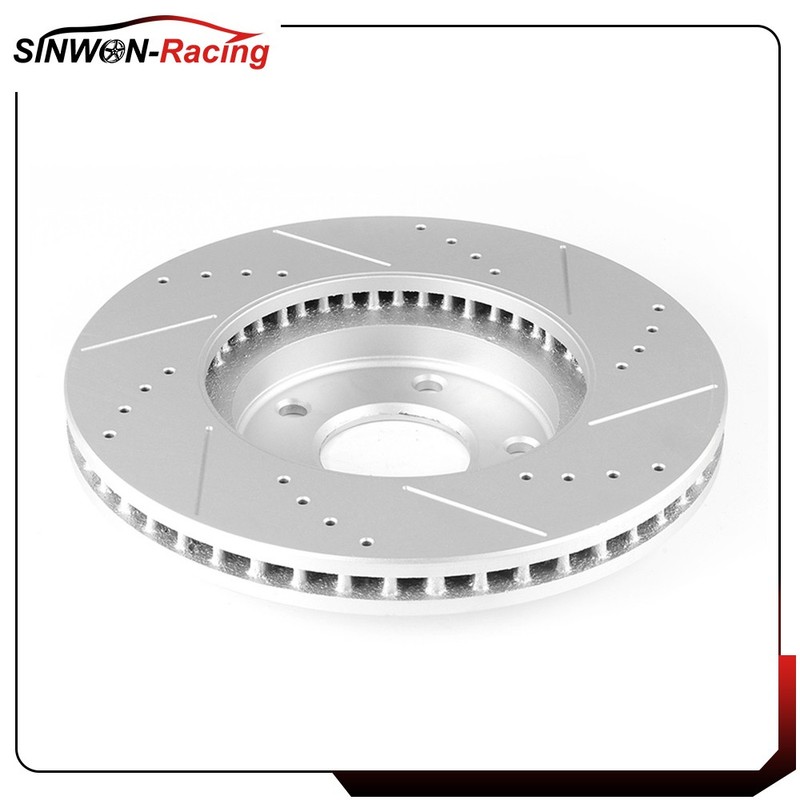 Ceramic Pad and Brake Disc Rotors Front Drill Slot For Infiniti M45 2003 - 2004 gallery
