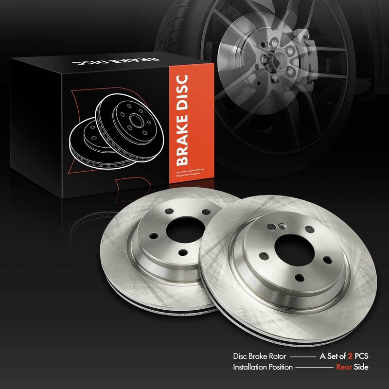 Rear Disc Brake Rotor for Mercedes-Benz C215 CL500 W220 W221 S430 S500 2000-2006 gallery