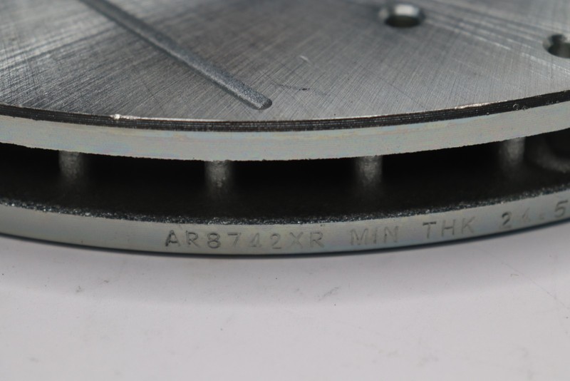 Front Drilled Slotted Disc Brake Rotor Zinc Plated AR8742XR