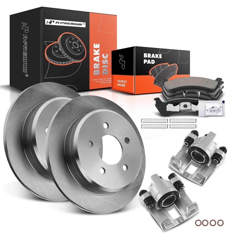 Rear Brake Rotor & Ceramic Pads + Caliper for Ford Ranger 98-02 Explorer Mercury