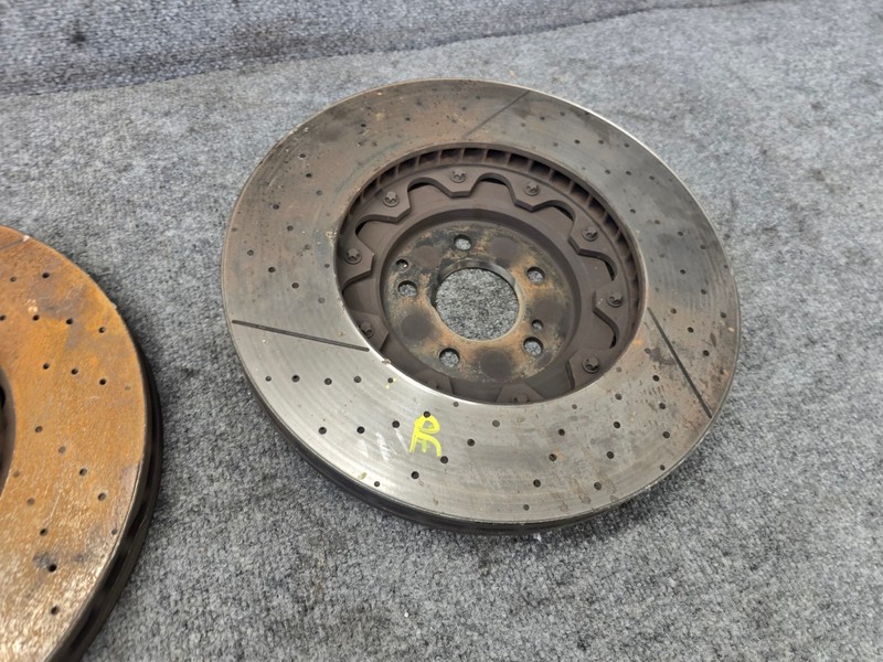 FRONT BRAKE DISC ROTORS ROTOR SET 2003-2011 MERCEDES R230 SL63 E63 CLS63 AMG OEM gallery