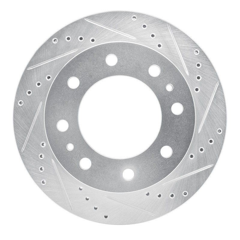 For Ford F-250 73-79 Brake Rotor eLINE Drilled & Slotted 1-Piece Front Passenger