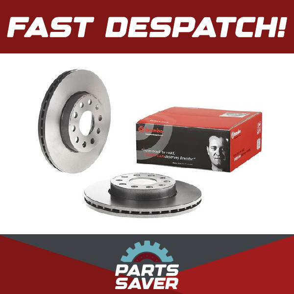 2x Brake Discs Pair Vented fits AUDI A3 8V 1.4 Front 2013 on 276mm Set Brembo