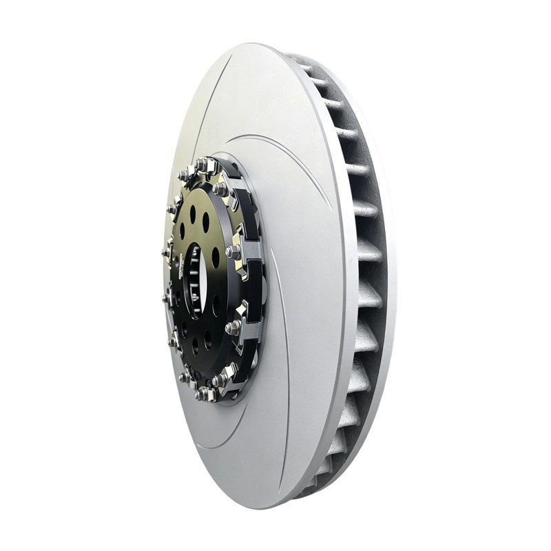 Two-Piece Front Floating Slotted Brake Rotors For AUDI S3 Golf R (22-25) A3 VW gallery