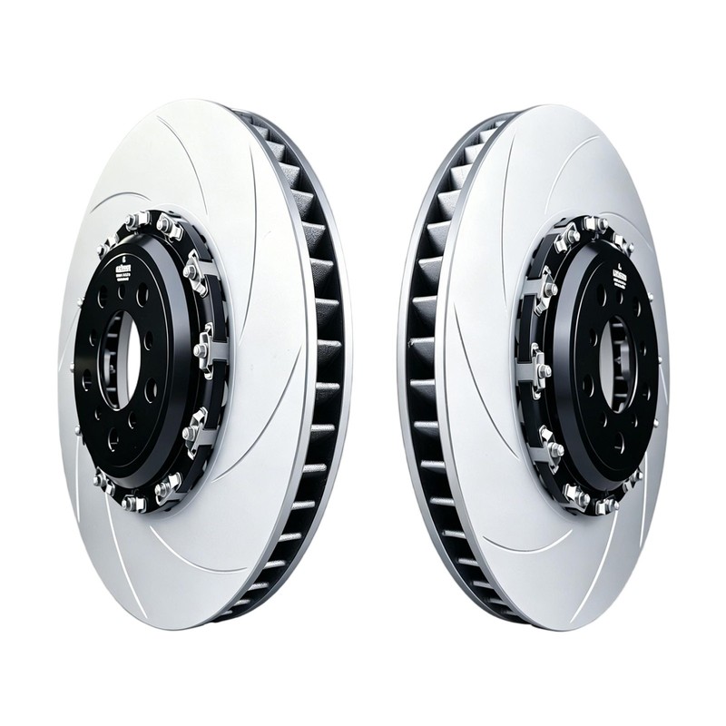 Two-Piece Front Floating Slotted Brake Rotor For BMW F10 F12 F13 M5 M6 Gran Coup gallery