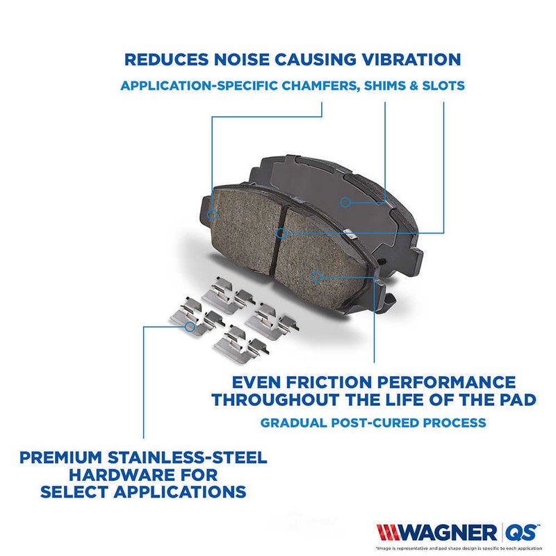 Frt Ceramic Brake Pads Wagner ZD856A gallery