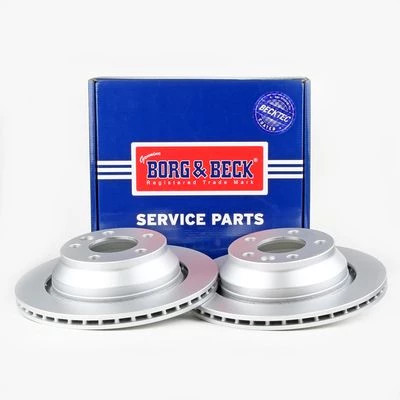 Borg & Beck BBD4388 Rear Brake Discs Pair 314mm Vented Fits VW Multivan Touareg