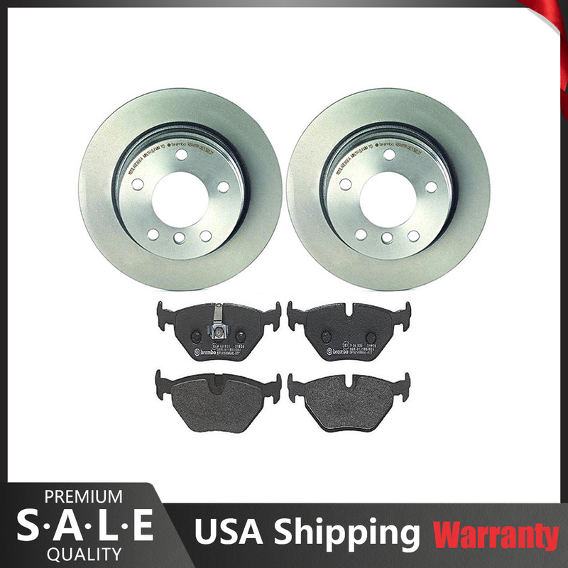 Brembo Rear Brake Kit Low Met Pads Sensor Brake Rotors For BMW E36 323is ’98-’99