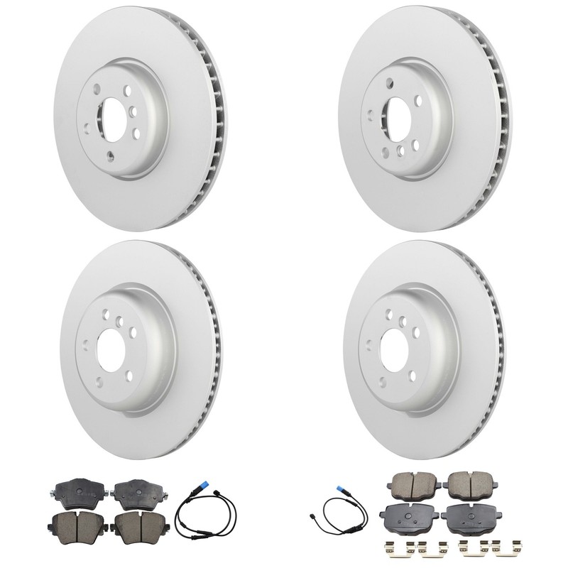 Bosch Front Rear Rotor Akebono EURO Ceramic Brake Pad Kit for BMW G01 X3 SUV