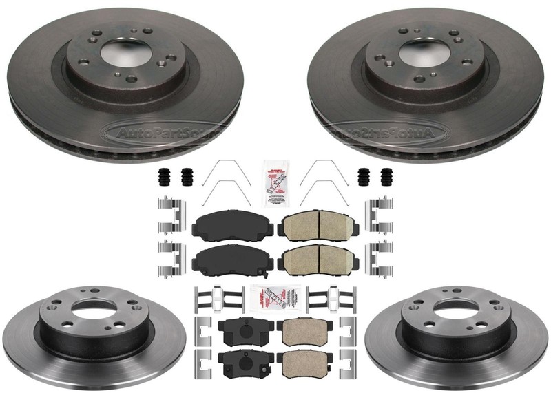Performance Carbon Disc Brake Rotors Pads fits Acura CSX 2006-2011