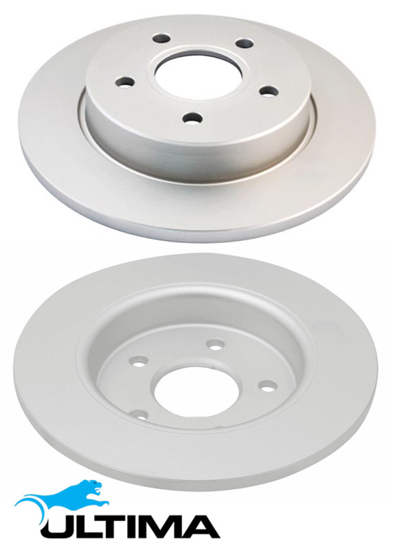 REAR SOLID DISC BRAKE ROTOR SET FOR FORD FOCUS LV B5254T3 HYDA 2.5L I5 OD 265MM