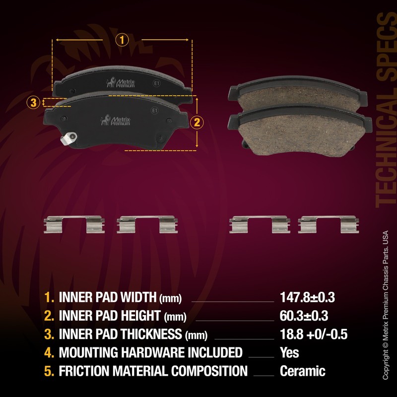Front Disc Brake Pad Set & Brake Rotor for Chevrolet Cruze Limited Cruze Sonic gallery